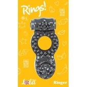 Чёрное эрекционное кольцо Rings Ringer - Lola Games - в Жуковском купить с доставкой