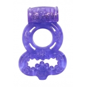 Фиолетовое эрекционное кольцо Rings Treadle с подхватом - Lola Games - в Жуковском купить с доставкой