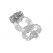 Прозрачное эрекционное кольцо Rings Treadle с подхватом - Lola Games - в Жуковском купить с доставкой