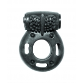 Черное эрекционное кольцо с вибрацией Rings Axle-pin - Lola Games - в Жуковском купить с доставкой