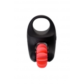 Чёрно-красное эрекционное виброкольцо Erotist - Erotist Adult Toys - в Жуковском купить с доставкой