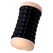 Двухсторонний мастурбатор JOS JANICE в черном цилиндре - JOS - в Жуковском купить с доставкой