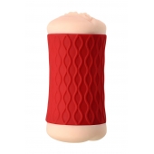 Двухсторонний мастурбатор JOS  NADIN в красном цилиндре - JOS - в Жуковском купить с доставкой