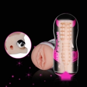 Мастурбатор-вагина Sex In A Can Vibra Vagina Tunnel - Lovetoy - в Жуковском купить с доставкой
