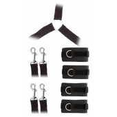 Комплект наручников и поножей LUXURIOUS BED RESTRAINT CUFF SET - Blush Novelties - купить с доставкой в Жуковском