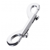 Серебристый двухсторонний карабин TOYFA Metal - ToyFa - купить с доставкой в Жуковском