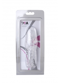 Прозрачная насадка с шишечками и шипами - 13,5 см. - Toyfa Basic - в Жуковском купить с доставкой