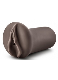 Коричневый мастубратор-вагина Nicole s Kitty - Blush Novelties - в Жуковском купить с доставкой
