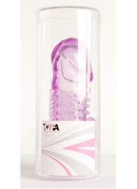 Фиолетовая насадка с коготком и шипами - 13 см. - Toyfa Basic - в Жуковском купить с доставкой