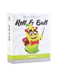 Стимулирующий презерватив-насадка Roll   Ball Apple - Sitabella - купить с доставкой в Жуковском