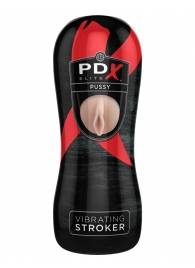 Мастурбатор-вагина Vibrating Pussy Stroker с вибрацией - Pipedream - в Жуковском купить с доставкой