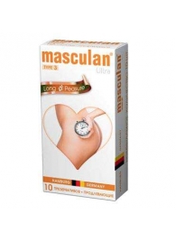 Розовые презервативы Masculan Ultra Long Pleasure с колечками, пупырышками и продлевающим эффектом - 10 шт. - Masculan - купить с доставкой в Жуковском