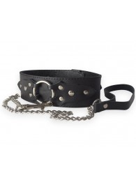 Широкий кожаный ошейник в готическом стиле - Sitabella - купить с доставкой в Жуковском