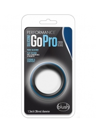 Черно-синее эрекционное кольцо Silicone Go Pro Cock Ring - Blush Novelties - в Жуковском купить с доставкой