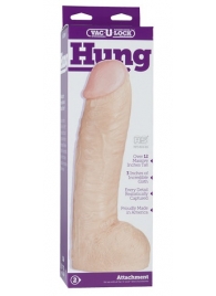 Огромная насадка-реалистик Vac-U-Lock Realistic Hung - 31,7 см. - Doc Johnson - купить с доставкой в Жуковском