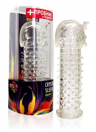 Закрытая прозрачная насадка на пенис Crystal Sleeve Faraon - 13,5 см. - Erowoman-Eroman - в Жуковском купить с доставкой
