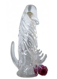 Закрытая прозрачная вибронасадка на пенис Crystal Sleeve Vibe - Erowoman-Eroman - в Жуковском купить с доставкой