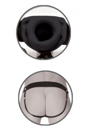 Черный полый страпон унисекс Hollow Strap-On - 14,5 см. - Pipedream - купить с доставкой в Жуковском