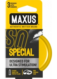 Презервативы с точками и рёбрами в железном кейсе MAXUS Special - 3 шт. - Maxus - купить с доставкой в Жуковском