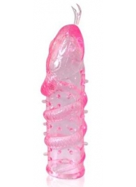 Закрытая рельефная насадка Crystal sleeve snakes в виде змеи с усиками - 14 см. - Erowoman-Eroman - в Жуковском купить с доставкой