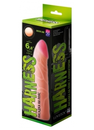 Фаллическая насадка на трусики харнесс - 17,5 см. - LOVETOY (А-Полимер) - купить с доставкой в Жуковском