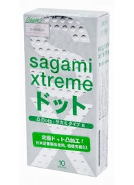 Презервативы Sagami Xtreme Type-E с точками - 10 шт. - Sagami - купить с доставкой в Жуковском
