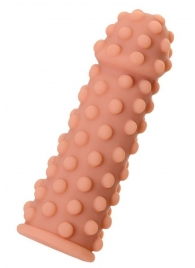 Телесная реалистичная насадка KOKOS Extreme Sleeve 02 с дополнительной стимуляцией - 12,7 см. - KOKOS - в Жуковском купить с доставкой