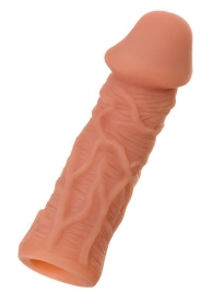 Телесная реалистичная насадка KOKOS Extreme Sleeve 05 с дополнительной стимуляцией - 12,7 см. - KOKOS - в Жуковском купить с доставкой