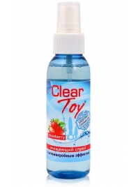 Очищающий спрей для игрушек CLEAR TOY Strawberry - 100 мл. - Биоритм - купить с доставкой в Жуковском