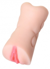 Телесный двусторонний мастурбатор Rich Fruit - вагина и анус - ToyFa - в Жуковском купить с доставкой