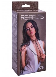 Коричневый поводок и чокер с кольцом Sofi - Rebelts - купить с доставкой в Жуковском