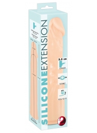 Телесная насадка-удлинитель Silicone Extension - 19 см. - Orion - в Жуковском купить с доставкой