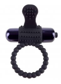Черное эрекционное виброкольцо Vibrating Silicone Super Ring - Pipedream - в Жуковском купить с доставкой