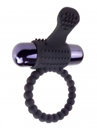 Черное эрекционное виброкольцо Vibrating Silicone Super Ring - Pipedream - в Жуковском купить с доставкой