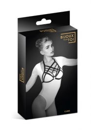 Черная упряжь на грудь Clara - Bijoux Pour Toi - купить с доставкой в Жуковском
