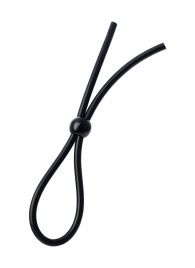 Черное лассо на пенис с одной бусиной - A-toys - в Жуковском купить с доставкой