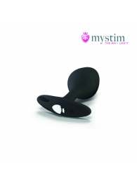 Черная пробка Mystim Rocking Vibe S с возможностью подключения к электростимулятору - 9,7 см. - MyStim - купить с доставкой в Жуковском