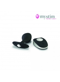 Черная пробка Mystim Rocking Vibe S с возможностью подключения к электростимулятору - 9,7 см. - MyStim - купить с доставкой в Жуковском
