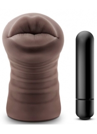 Коричневый мастурбатор-ротик Renee - Blush Novelties - в Жуковском купить с доставкой