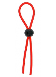 Красное эрекционное лассо с одной бусиной-утяжкой STRETCHY THIN LASSO - Dream Toys - в Жуковском купить с доставкой