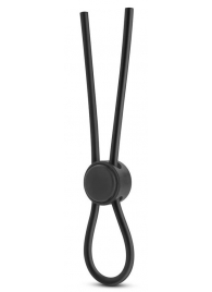Черное силиконовое лассо на пенис SILICONE LOOP COCK RING - Blush Novelties - в Жуковском купить с доставкой