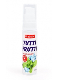 Гель-смазка Tutti-frutti со вкусом сладкой мяты - 30 гр. - Биоритм - купить с доставкой в Жуковском