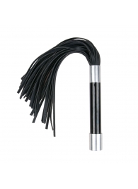 Черная плеть Easytoys Flogger With Metal Grip - 38 см. - Easy toys - купить с доставкой в Жуковском