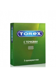 Текстурированные презервативы Torex  С точками  - 3 шт. - Torex - купить с доставкой в Жуковском