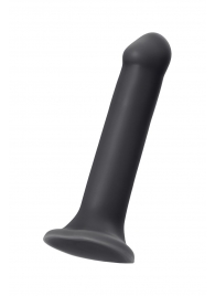 Черный фаллос на присоске Silicone Bendable Dildo XL - 20 см. - Strap-on-me - купить с доставкой в Жуковском