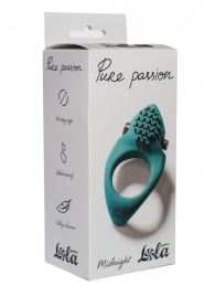 Зеленое эрекционное виброкольцо Pure Passion Midnight - Lola Games - в Жуковском купить с доставкой