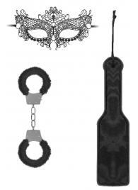 Черный игровой набор Introductory Bondage Kit №4 - Shots Media BV - купить с доставкой в Жуковском