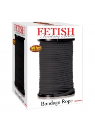 Черная веревка для связывания Bondage Rope - 60,9 м. - Pipedream - купить с доставкой в Жуковском