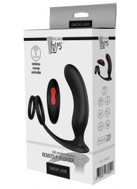 Черный массажер простаты REMOTE P-PLEASER - Dream Toys - в Жуковском купить с доставкой