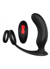 Черный массажер простаты REMOTE P-PLEASER - Dream Toys - в Жуковском купить с доставкой